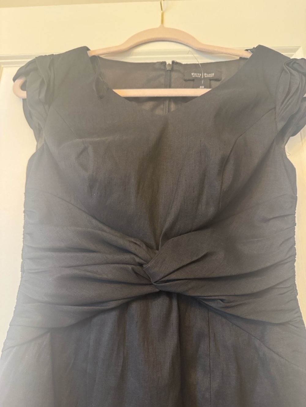 White House Black Market Black Knot-Front Midi Dress - Picture 13 of 16